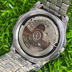 Rare SEIKO 5 Superior Square Automatic 7S36-0030 Two Tone Vintage Watch Men