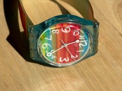 Swatch Watch Color The Sky GS124 Rainbow Swiss Made 34mm 2004
