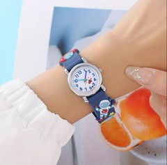 Navy Blue Astronaut Pattern Series Childrens Kids Watch Wrist Watch Outer space