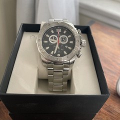 Swiss Precimax SP Sapphimax Crystal, All Stainless Steel, Men’s Watch