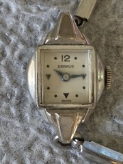 Benrus Swiss Made Pre-1920 Vintage Manual 17J Rectangle Bracelet Watch