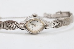 Vintage Bulova “23” Series Ladies’ Art Deco Sterling Silver Wristwatch