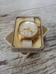 Poljot signal alarm mechanical wrist watch 18 jewel 2612 SU USSR rare