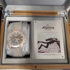 Alpina Startimer Swiss 3 Hand Stainless Steel Sapphire Crystal Watch 41mm