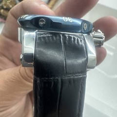 INVICTA SWISS MADE MID SIZE 45MM VENOM MODEL 10822 BLACK LEATHER EXCELLENT COND.