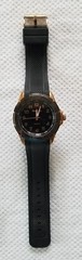 Hugo Max Large Rose Gold Watch 46mm HM041 Black Rubber Band 6.5″-8″ New Battery