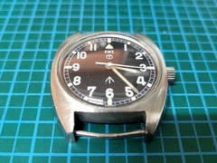 CWC W10 Manual Wind Military Watch 1979 British Army Stainless Steel #343