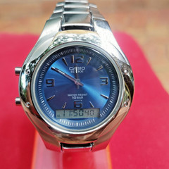 Vintage Casio Edifice EFA-105 Analog and Digital watch