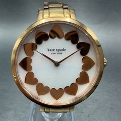 Kate Spade Gramercy watch Women 34mm MOP Dial Rose Gold Round KSW1036 New Batt