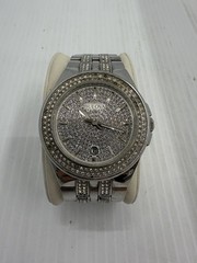 Bulova Phantom Mens Crystal Quartz Silver Stainless Steel Watch 42mm 96B235