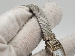 Geneva Limited Edition Watch Women 16mm Silver Tone White Dial New Battery