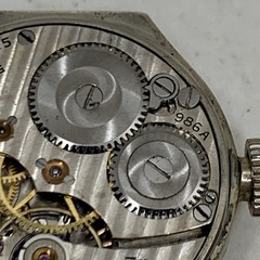 Antique Hamilton 986A 17 Jewel Art Deco Watch 14K Gold Filled NOT WORKING
