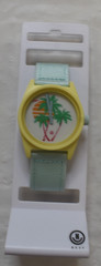 Neff Mens Daily Wild Watch NF0208 Palm Trees Mint Lemonade Watch New