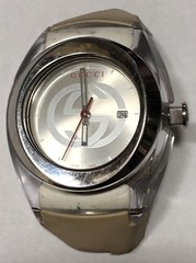 GUCCI SYNC 137.3 Women’s Used Watch Quartz Silver Dial AS-IS **READ**