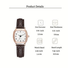 Watch for Ladies Women Girls Leather Strap Fashion Wristwatch Gift