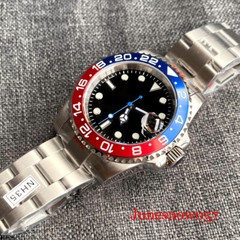 20ATM Tandorio Sterile Black 40MM NH35A Movt Men’s Watch Unidirectional Rotating