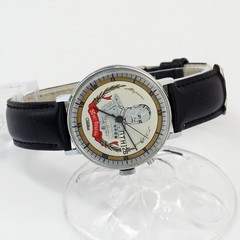 1990’s RARE SLAVA 2414 50 years end of World War 2 Marshal Zhukov wristwatch