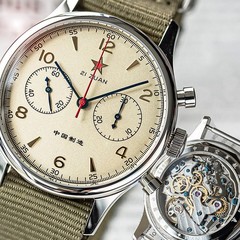 SEAGULL 1963 40mm GOLD SWANNECK Sapphire Mechanical Chronograph watch SU1963S40