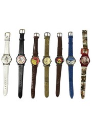 Lot of 7 Vtg Used Wrist Watches 1980s-1990s Untested Needs Batteries Variety