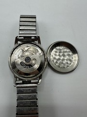 Vintage Eterna-Matic Automatic Swiss Watch Cal 1414U Stainless Steel Engraved 60