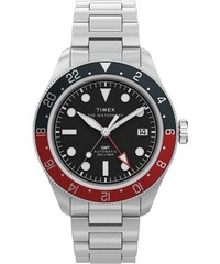 Timex Silver Mens Analogue Watch Waterbury Heritage TW2Y60600