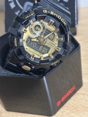 Casio G-Shock GA-710GB Black Gold Analog Digital Men’s Watch Box Manual