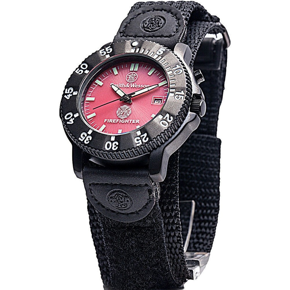 Smith & Wesson Fire Fighter Watch Red Face