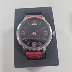 Reebok Stride Men’s Wristwatch Silver & Red RD-STE-G2-S1IR-BR [New Old Stock]
