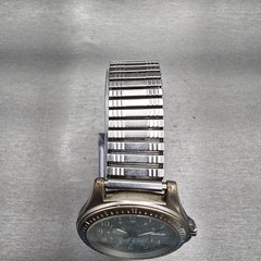 Seiko Watch Men 38mm Green Dial Gray Tone Daydate Round 7N43-8B09 New Battery