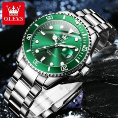 Waterproof Quartz Watch Men’s OLEVS Men Luminous Luxury Stainless Steel Strap