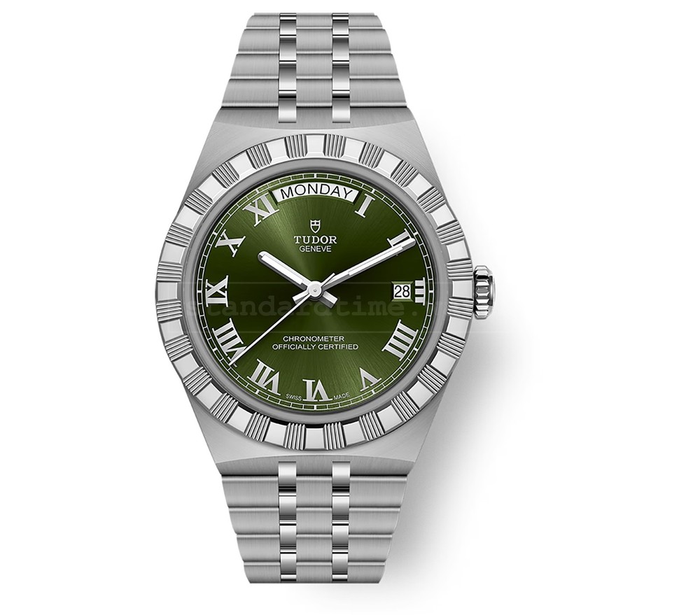 Tudor Royal Green Day Date New Full Set M2840D1A0-0003 M2840D1A0-0003 Pre-Owned