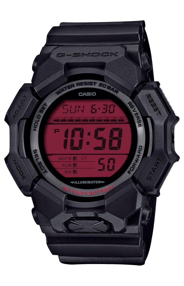 Casio G-Shock GD-010BBR-1JF Black / Bold Red Digital Men Watch New in Box