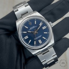 Rolex Oyster Perpetual 41 Blue 2023 FULL SET with Tags 124300-0003
