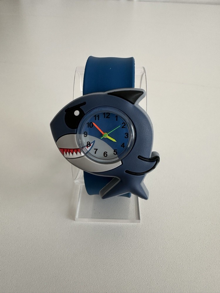 Children’s Wacky Shark Watch With Slap Style Silicone Band