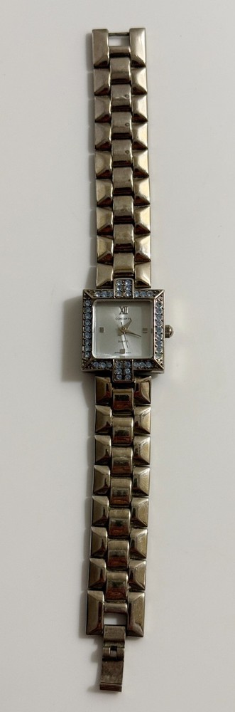 Concepts in Time NY Women’s Watch Silver Toned w/ Rhinestones NEEDS NEW BATTERY