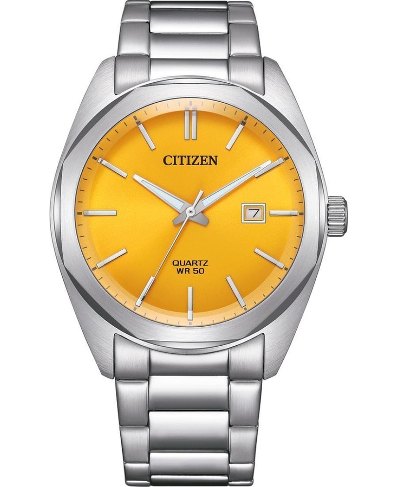 CITIZEN Men Analog Quartz Casual Watch Classic Dress Gold color Dial Waterproof