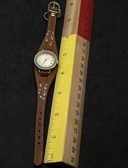 Vtg 1950 Le Jour Women’s 25mm Mechanical Watch Gold Turquoise 17 Jewels France