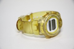 Casio Baby-G BG-350 Digital Watch Clear Yellow Orange Skeleton Japan Working