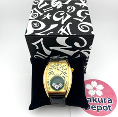 FRANK MIURA Men’s King Macau Gamble Watch LTD Gold Dice Casino FM12-GDGD JPN New
