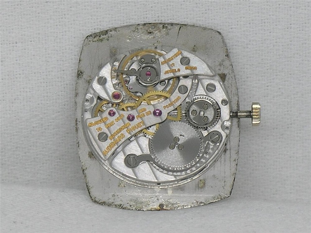 AUDEMARS PIGUET CAL. 2003 WRIST WATCH MOVEMENT & DIAL W/ STEM & CROWN, RUNNING!