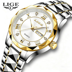 2026 Men Watch Quartz Calendar Stainless Steel Waterproof Luminous Wristwatch