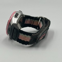 Columbia Digital Watch Pink Black Nylon Strap Band Backlight Dial New Battery
