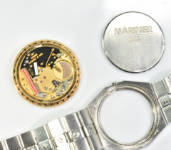 Concord Mariner for Parts Stainless Steel Diamond Bezel is 14k gold