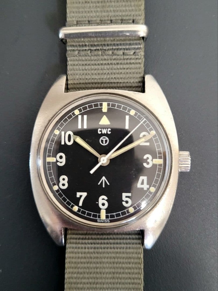CWC W10 Manual Wind Military Watch 1979 British Army Stainless Steel #343