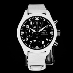 IWC Pilot Chronograph Top Gun Lake Tahoe Watch 41 White Ceramic Watch – IW389105