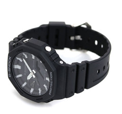 Casio G-Shock GA-2100-1ADR Black Analog Digital CasiOak Watch New
