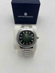 Montres Prestige X Invicta Men’s Watch – 42mm – Silver Case/Green Dial /MPW 0114