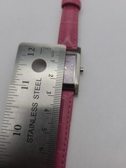 Annex by Casual Corner Women’s Quartz Rectangle MOP Dial Watch Silver Tone Work