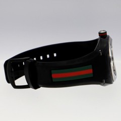 GUCCI YA137101 137.1 sink WATCH black SS/rubber/resin QZ