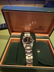 Rolex Oyster Perpetual Men’s Black Watch – 116900